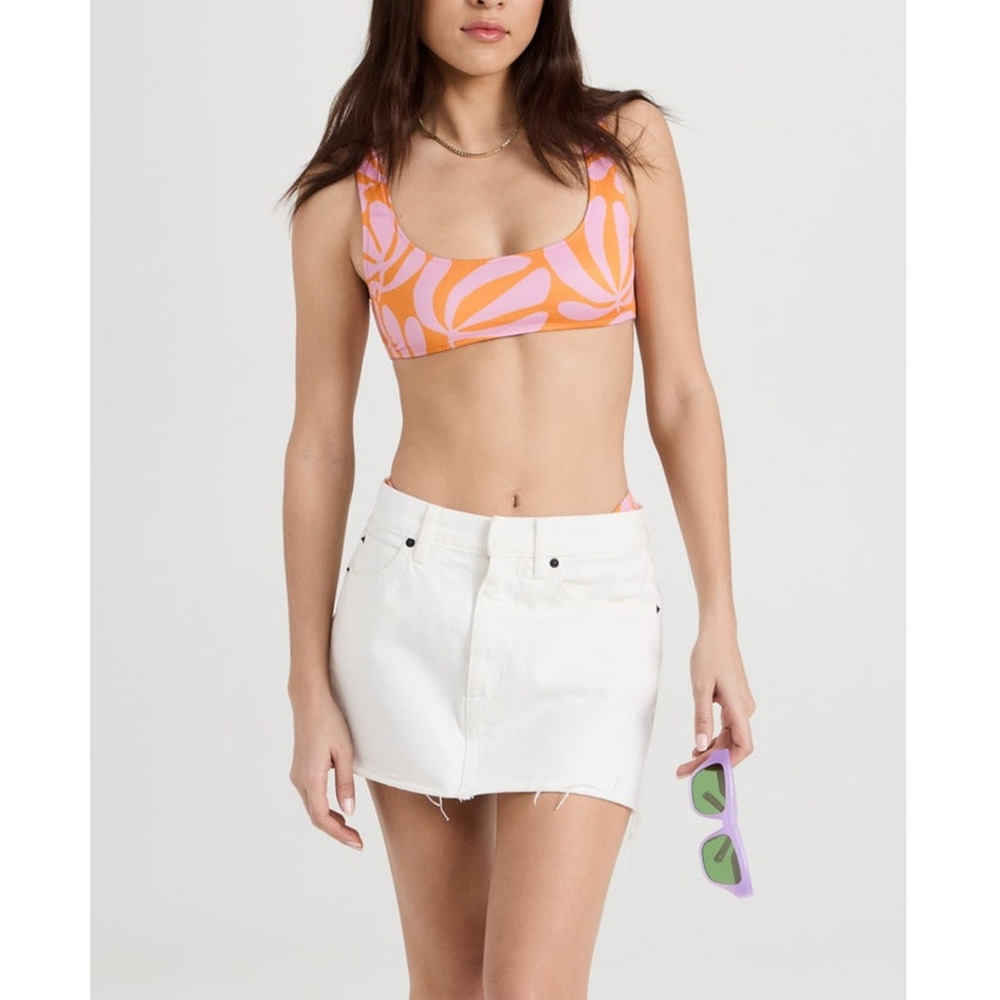 Solid & Striped Elle Bikini TOP Carnation Pink Style #SP23-003 S NWT Resort Core - Picture 7 of 11